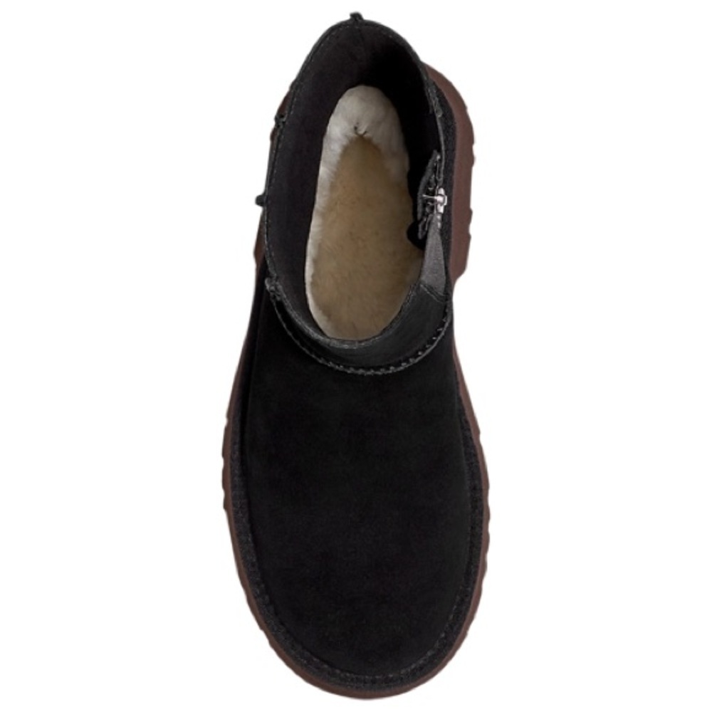 UGG WOMENS CLASSIC TWIN SEAM NEW HEIGHTS BOOT BLACK 2.75" PLATFORM - Picture 4 of 7